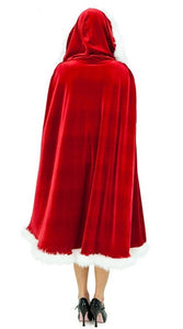 Romantic Christmas Cosplay Women Red Temptation Unique Cloak Stage Party Costume