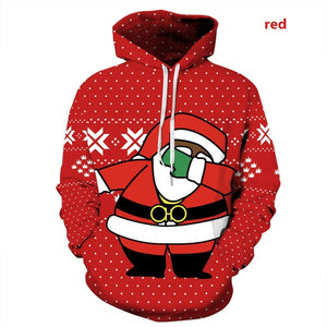 Christmas 3d Printed Hoodie Suit for Men and Women