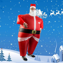 Load image into Gallery viewer, Santa Claus Snowman Inflatable Suit Christmas Party Costume Clothes Xmas Beard Hat