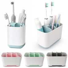 Load image into Gallery viewer, Home Organizer Electric Toothbrush Stand Toothpaste Dispenser Holder Storage Rack Bathroom Accessories Cup