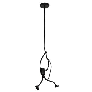 Modern Charming Hanging Chandelier Creative Iron People Lamp Elegant Hanger