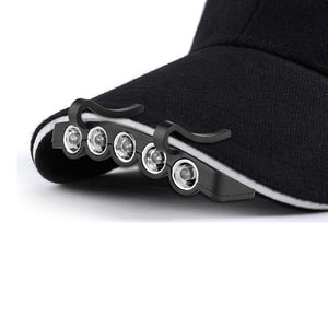 Energy Saving Headlight HeadLamp Flashlight Clip-On Cap Hat Torch Head Light Lamp