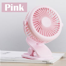 Load image into Gallery viewer, Mini USB Rechargeable Small Fan 360 Quiet Stroller Fan Small Portable Office Desktop Cooling Fan