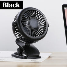 Load image into Gallery viewer, Mini USB Rechargeable Small Fan 360 Quiet Stroller Fan Small Portable Office Desktop Cooling Fan