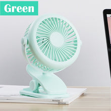 Load image into Gallery viewer, Mini USB Rechargeable Small Fan 360 Quiet Stroller Fan Small Portable Office Desktop Cooling Fan