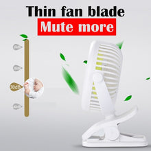 Load image into Gallery viewer, Mini USB Rechargeable Small Fan 360 Quiet Stroller Fan Small Portable Office Desktop Cooling Fan