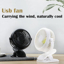 Load image into Gallery viewer, Mini USB Rechargeable Small Fan 360 Quiet Stroller Fan Small Portable Office Desktop Cooling Fan