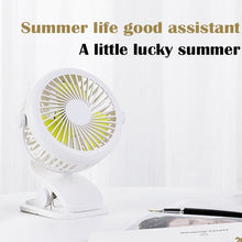 Load image into Gallery viewer, Mini USB Rechargeable Small Fan 360 Quiet Stroller Fan Small Portable Office Desktop Cooling Fan