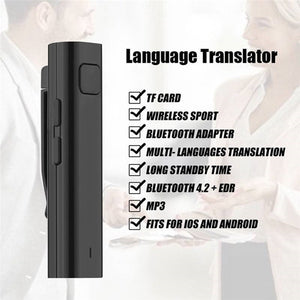 26 Multi-Language Voice Translator Smart Interpreter Bluetooth Transmitter Receiver