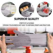 Load image into Gallery viewer, Multifunction Silicone Dishwashing Gloves Use for Kitchen Household Cleaning