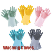 Load image into Gallery viewer, Multifunction Silicone Dishwashing Gloves Use for Kitchen Household Cleaning