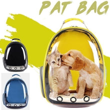 Load image into Gallery viewer, 8 Colors High Quality Carrying Clear Pet Carrier Backpack Outdoor Travel Walking Waterproof Breathable Space Capsule Puppy Backpack