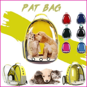 8 Colors High Quality Carrying Clear Pet Carrier Backpack Outdoor Travel Walking Waterproof Breathable Space Capsule Puppy Backpack