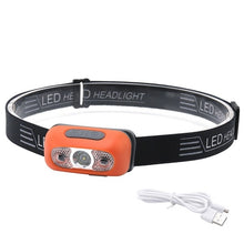 Load image into Gallery viewer, 5000Lm Mini Rechargeable Led Headlamp Body Motion Sensor Headlight Camping Flashlight Head Light Torch Lamp With Usb