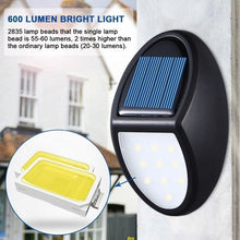 Load image into Gallery viewer, 10 LED Automatically Turns On Waterproof  Solar Power Wall Light Garden Lighting