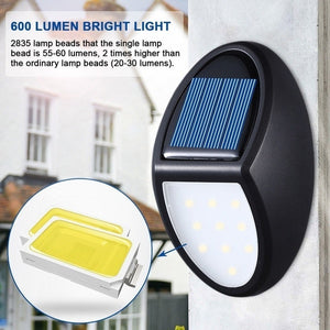 10 LED Automatically Turns On Waterproof  Solar Power Wall Light Garden Lighting