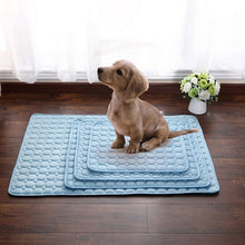 Load image into Gallery viewer, Pet Dog Cat Sleeping Pad Cool Mattress Cushion Ice Silk Pet Cooling Mat