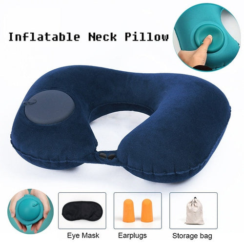 On Air Adjustable and Inflatable Neck Pillow,Airplane Pillow and Cervical Neck Pillow for Kids + Adults