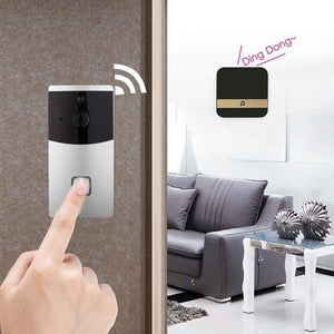 Wireless HD 1080P WiFi Smart Security Video DoorBell and Indoor Dingdong Doorbell Receiver