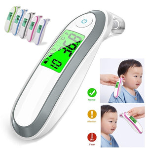 Digital IR Infrared Thermometer Forehead Ear Fever Surface Temperature Medical Equipment