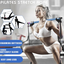 Load image into Gallery viewer, Portable Pilates Stick Resistance Band Fitness Equipments