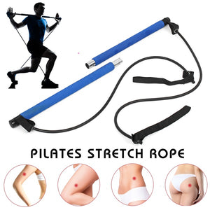 Portable Pilates Stick Resistance Band Fitness Equipments