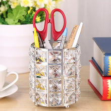 Load image into Gallery viewer, Glitter Metal Makeup Brush Storage Holder Cosmetic Crystal Organizer