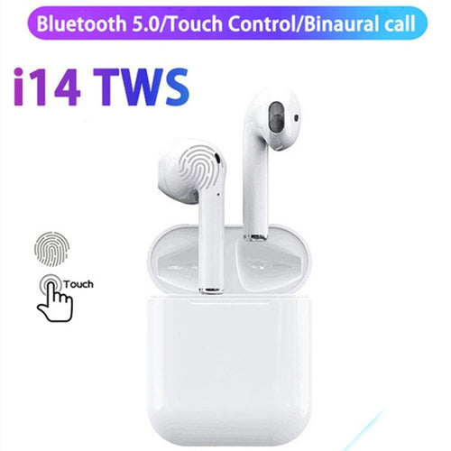 i14 TWS 1:1 Mini Air Pods Wireless Bluetooth 5.0 Touch Control Super 3D Stereo Bass Earbuds