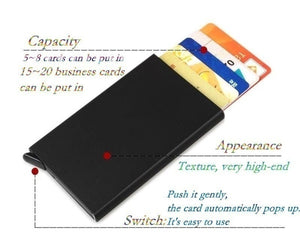 RFID Blocking Mens Credit Card Automatic Card Sets