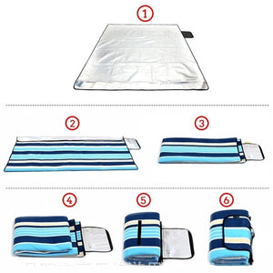 Foldable Portable Joyful Leisure Waterproof Outdoor Picnic Mat Pad Beach Camping Mat