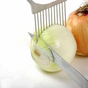 Easy Cut Onion Holder Fork Plastic Vegetable Slicer