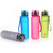 Load image into Gallery viewer, 350ML/500ML/650ML/1L Sport Water Bottle Suitable for Men Women Outdoor Travel Portable Leakproof Tritan Plastic Drink Bottle