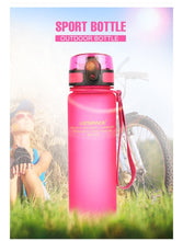 Load image into Gallery viewer, 350ML/500ML/650ML/1L Sport Water Bottle Suitable for Men Women Outdoor Travel Portable Leakproof Tritan Plastic Drink Bottle