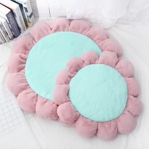 Warm Pet Bed Cute Flower Shape Cushion for Cats Dogs