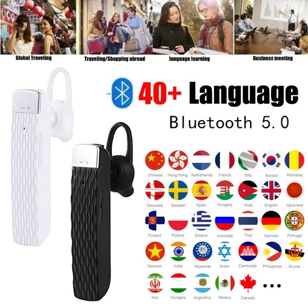 Intelligent Voice Translation Earphone 33-Language Translator Bluetooth