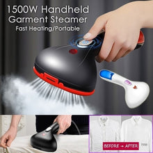Load image into Gallery viewer, 1500W Garment Steamer Fast Heating Handheld Portable Clothes Steamer