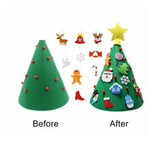 Load image into Gallery viewer, 3D DIY Toddler Christmas Tree New Year Children Gifts Toy Artificial Tree Xmas Home Hanging Ornaments