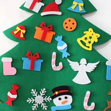 Load image into Gallery viewer, Christmas Tree Felt Advent Calendar Countdown to Christmas Homemade Advent Calendar Party Decoration