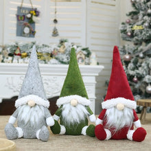 Load image into Gallery viewer, Long Hat Swedish Santa Gnome Plush Doll Ornaments Handmade Elf Toy