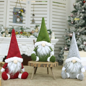 Long Hat Swedish Santa Gnome Plush Doll Ornaments Handmade Elf Toy