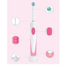 Load image into Gallery viewer, 3D Rechargeable Cleaning Rotating Toothbrush with 2 Brush Head