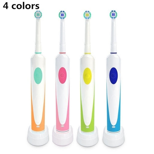 3D Rechargeable Cleaning Rotating Toothbrush with 2 Brush Head