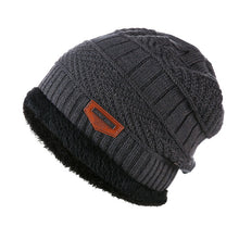 Load image into Gallery viewer, Winter Knitted Scarf &amp; Hat for Men and Women Windproof Fleece Lined Bonnet Beanies