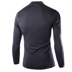 Mens Fashion Casual Long Sleeved T-shirt Speed Dry Clothes