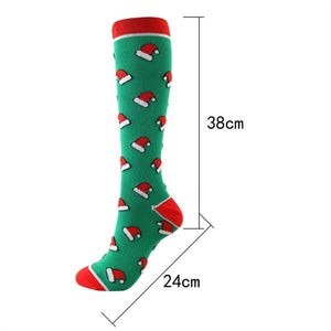 Christmas Compression Socks Sports Stockings