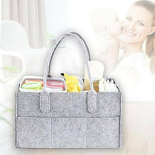 Load image into Gallery viewer, Protable Folding Felt Storage Bag Kids Baby Clothes Toys Diaper Nappy Organizer