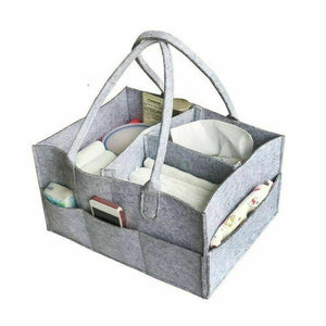 Protable Folding Felt Storage Bag Kids Baby Clothes Toys Diaper Nappy Organizer