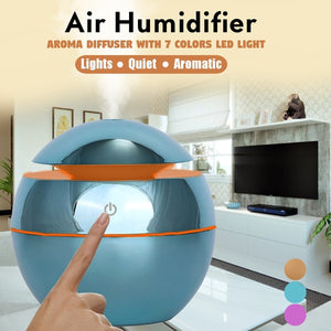 130ML 7 Color LED Light Ultrasonic Humidifier Aroma Essential Steam Diffuser Home Office USB Charging