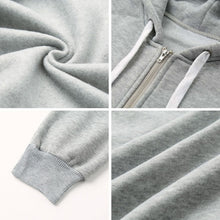 Load image into Gallery viewer, Women Hoodie Long Sleeve Hoodie Sweatshirts Coat Casual Pockets Zipper Solid Tops