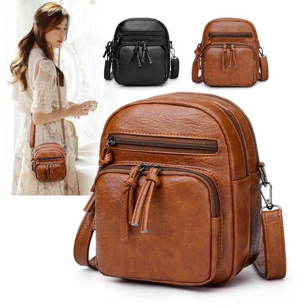 Soft PU Leather Vintage Crossbody Bags for Women